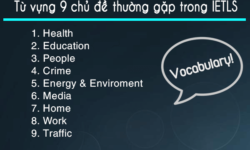 Từ vựng IELTS 9 chủ đề