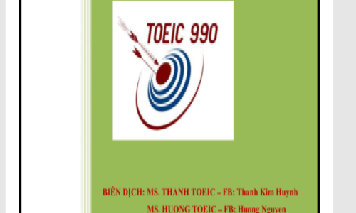 Tải tài liệu dịch song ngữ nghe hiểu ETS TOEIC Full PDF