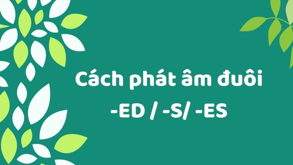 Cách phát âm đuôi ed, e, es