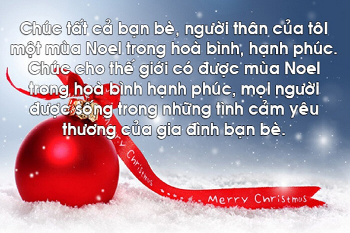 Lời chúc Giáng sinh dành cho bạn bè