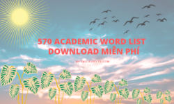 570 Academic word list –  Download miễn phí