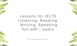 Download Lessons for IELTS – Listening, Reading, Writing, Speaking full [pdf + Audio]