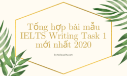 Tổng hợp bài mẫu IELTS Writing Task 1 mới nhất 2020
