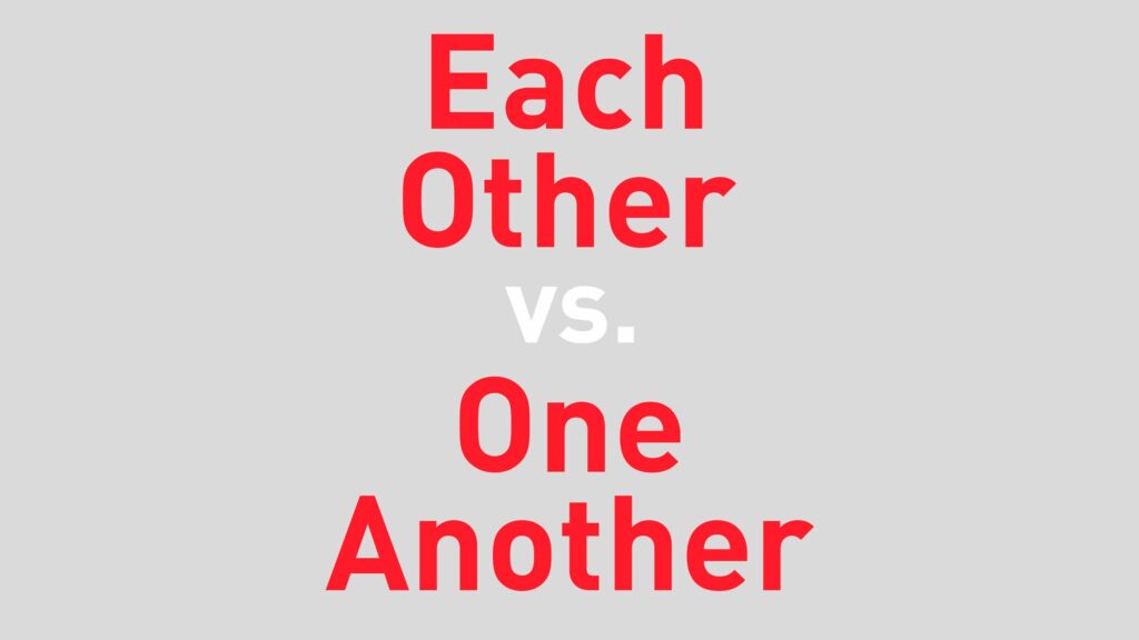 Cách dùng One another và Each another