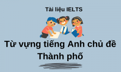 Tổng hợp Từ vựng tiếng Anh chủ đề Thành phố