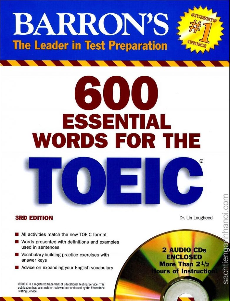 Download sách 600 từ vựng luyện thi TOEIC (PDF+Audio) Free