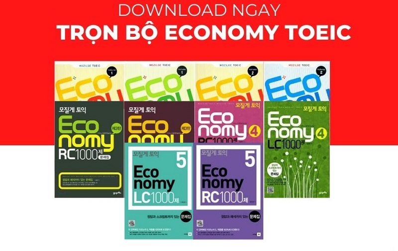 Download bộ sách Economy Toeic 1,2,3,4 (PDF+Audio) Free