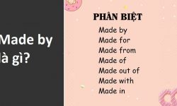 Made by là gì? Phân biệt made by, made for, made from, made of, made out of, made with, made in