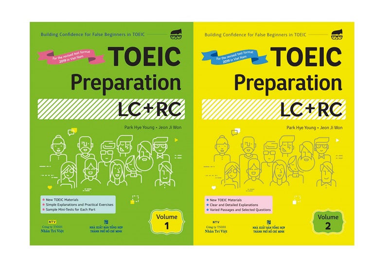 Download sách TOEIC Preparation Lc + Rc volume 1, 2 (PDF+Audio) Free