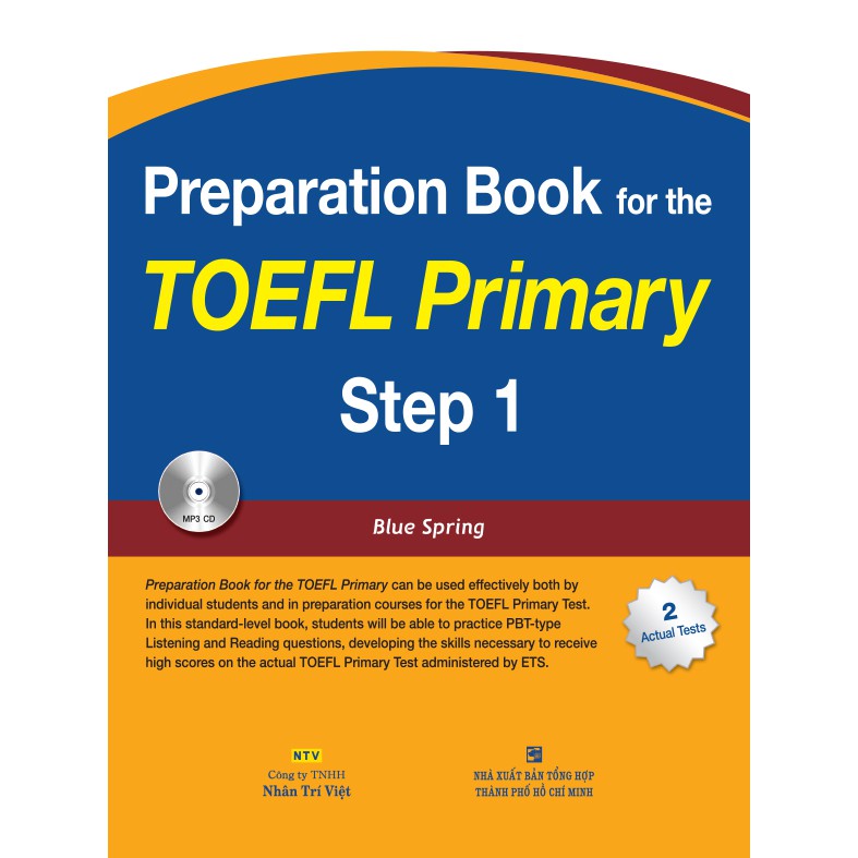 Mô tả sách Preparation Book for the  TOEFL Primary Step 1