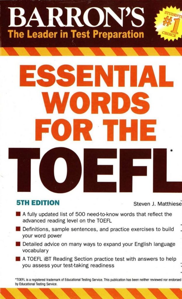 Download sách Essential words for the TOEFL PDF miễn phí