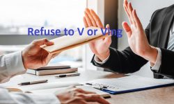 refuse to V hay Ving