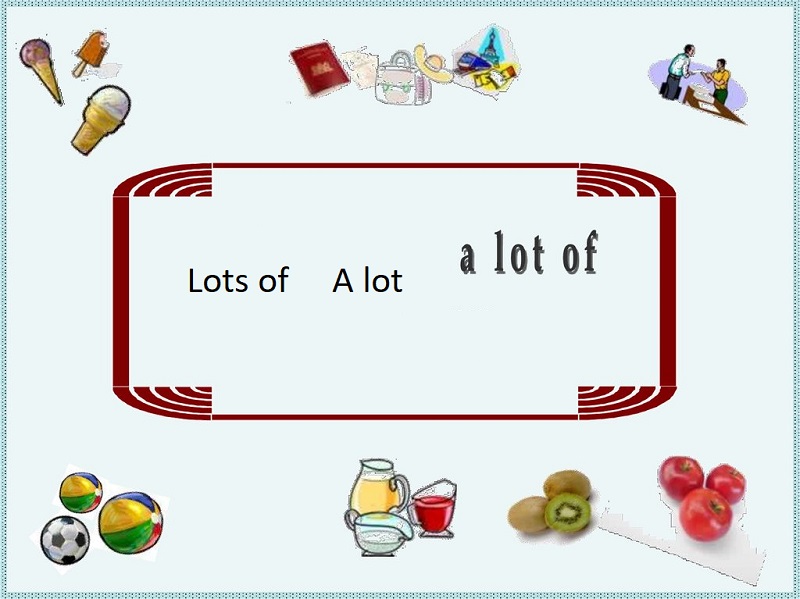 cấu trúc A lot of, Lots of, Plenty of