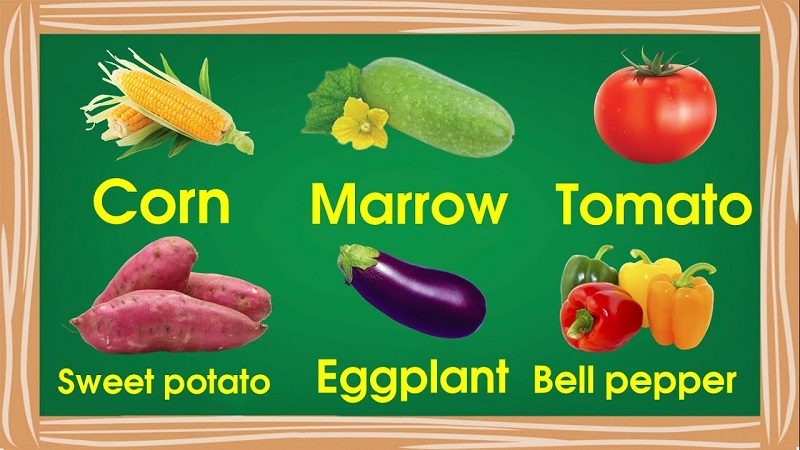 Từ vựng tiếng Anh về rau củ quả có phiên âm