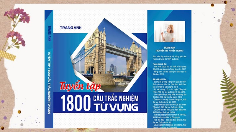 sách 1800 câu trắc nghiệm từ vựng