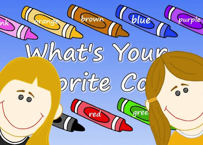 Cùng bé nói về màu sắc yêu thích qua bài hát “What is your favourite color?”