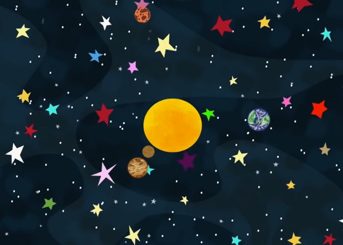 Khám phá hệ mặt trời, vũ trụ bằng bài hát tiếng Anh cho bé