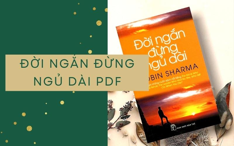 Đời ngắn đừng ngủ dài PDF 