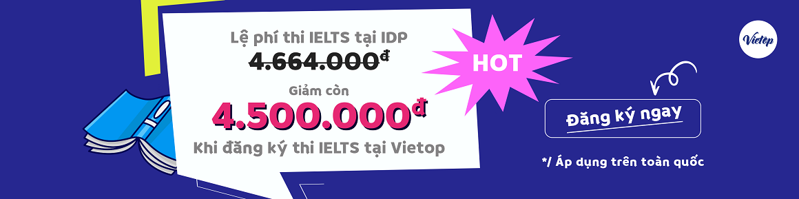 Giảm lệ phí thi IELTS