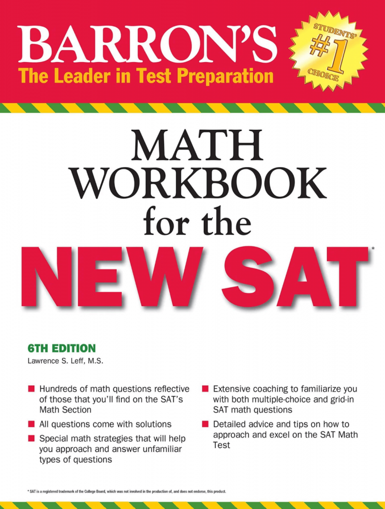 Giới thiệu sách Barron’s Math Workbook For The New SAT