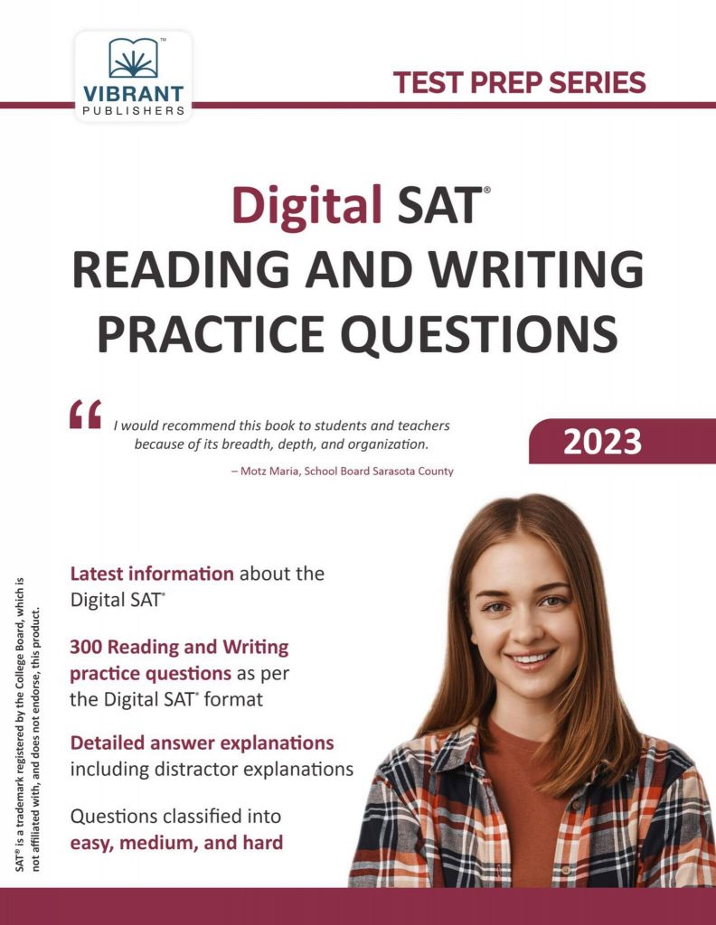 gioi thieu sach digital sat reading and writing practice questions 2023 2
