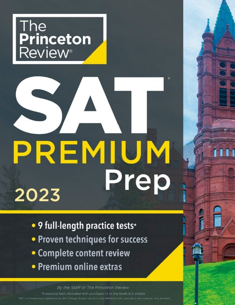 gioi thieu sach princeton review sat premium prep 2023