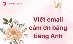 viết email cảm ơn bằng tiếng Anh